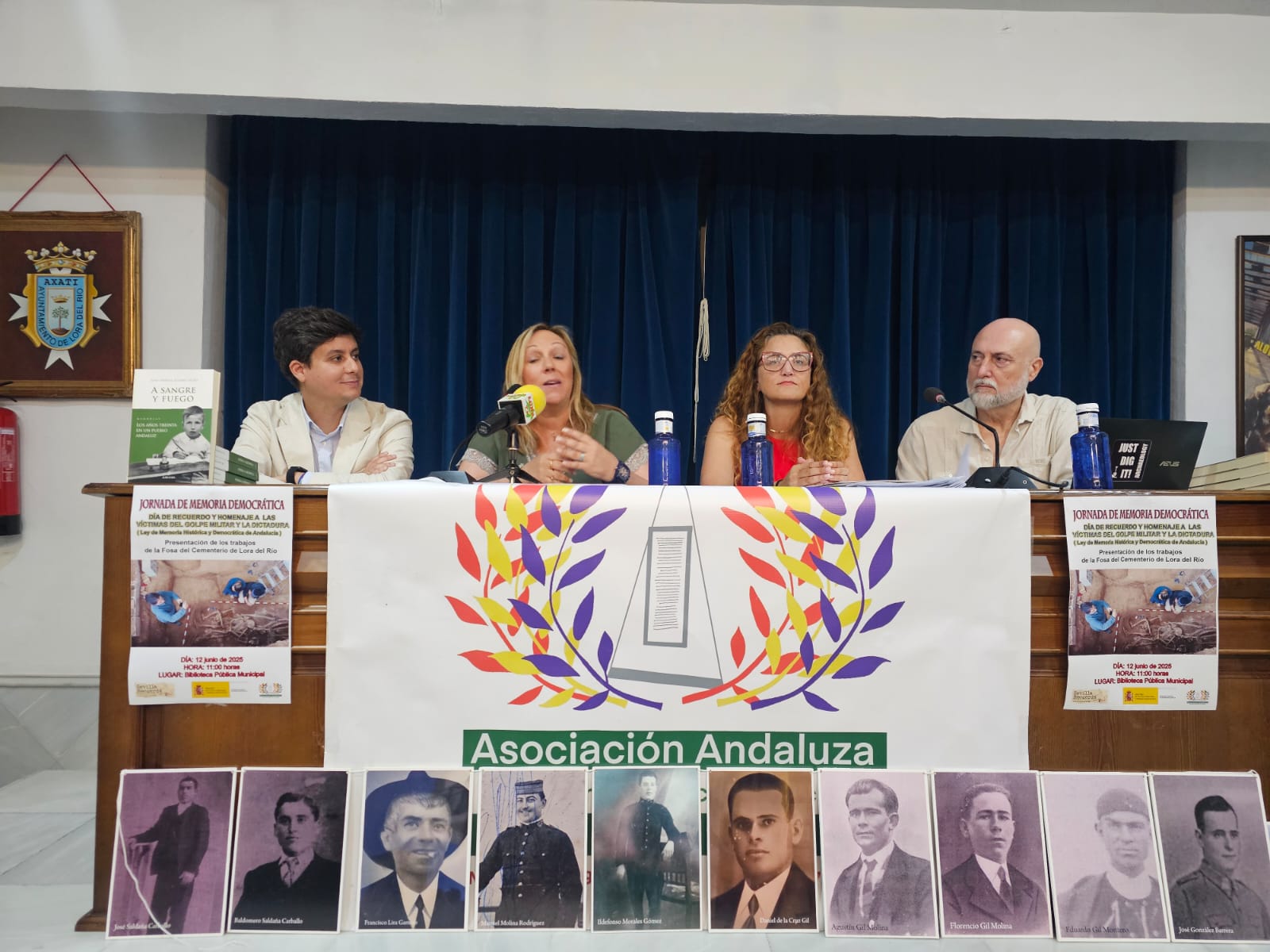 Casimiro Fernández asiste a la Jornada de Memoria Democrática de Lora del Río
