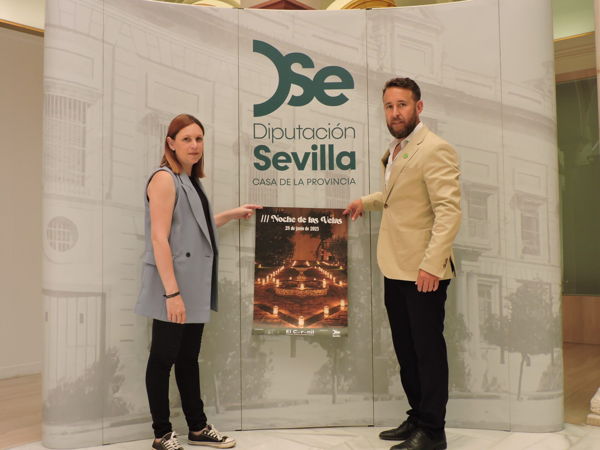 El Coronil presenta su “Noche de las Velas” en la Casa de la Provincia de la Diputación, una nueva edición que tendrá lugar el próximo 28 de junio