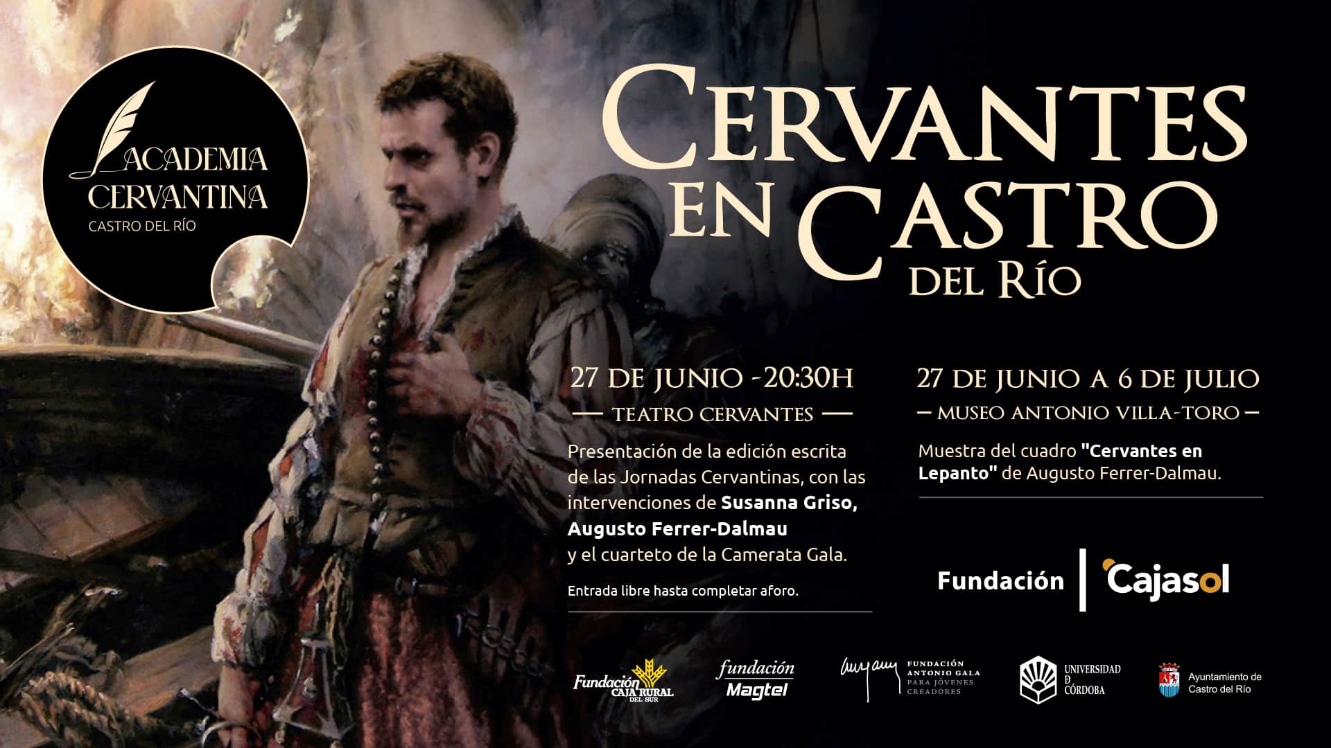 Castro del Río se rinde a la figura de Cervantes con unas jornadas culturales de alto nivel