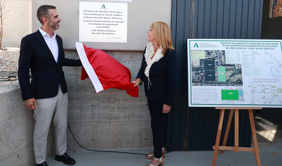 Inaugurada la ampliación de los depósitos de cola del Odiel para garantizar el suministro de agua