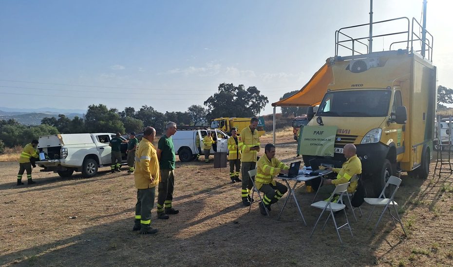 La Junta desactiva la fase de emergencia del Plan Infoca en el incendio de Zalamea