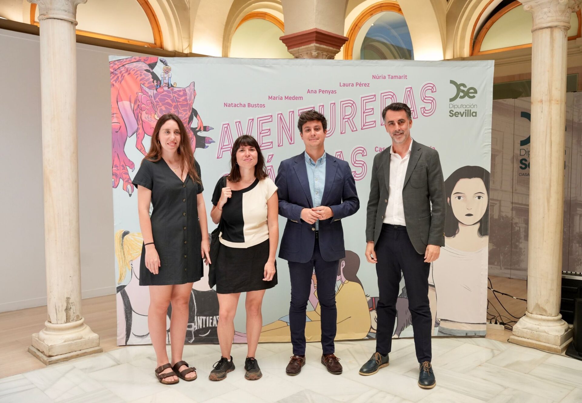 Casimiro Fernández. “Estas cinco aventureras del cómic confirman algo que la Diputación ha dicho desde los ochenta: la historieta es un medio artístico de  primer nivel”
