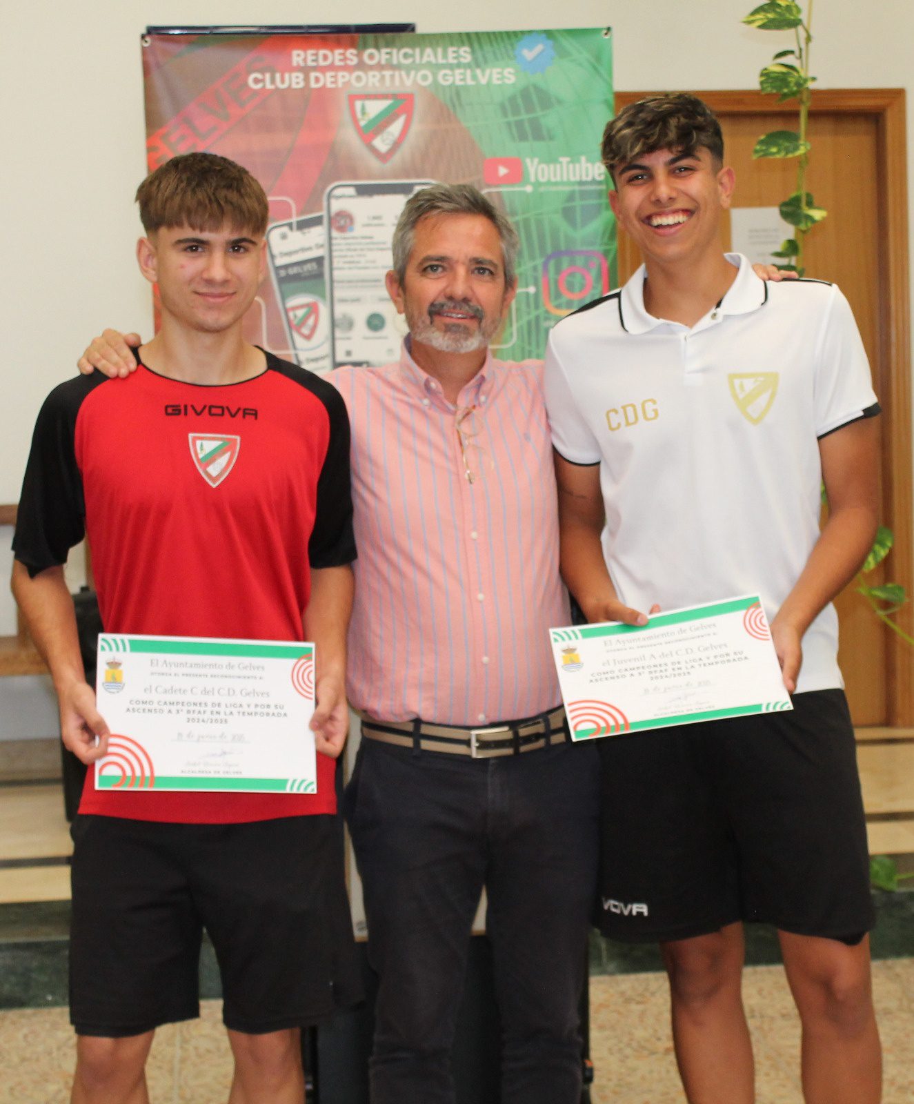 Recepción Oficial del Ayuntamiento al Club Deportivo Gelves