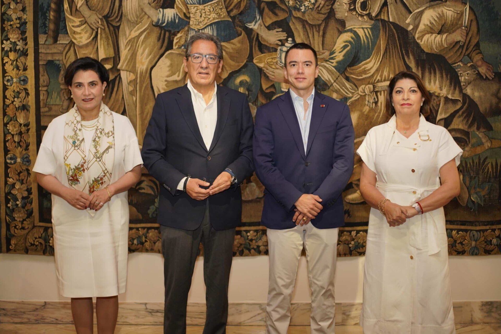 Daniel Noboa, presidente de Ecuador, abre en la Fundación Cajasol nuevas vías para la inversión andaluza