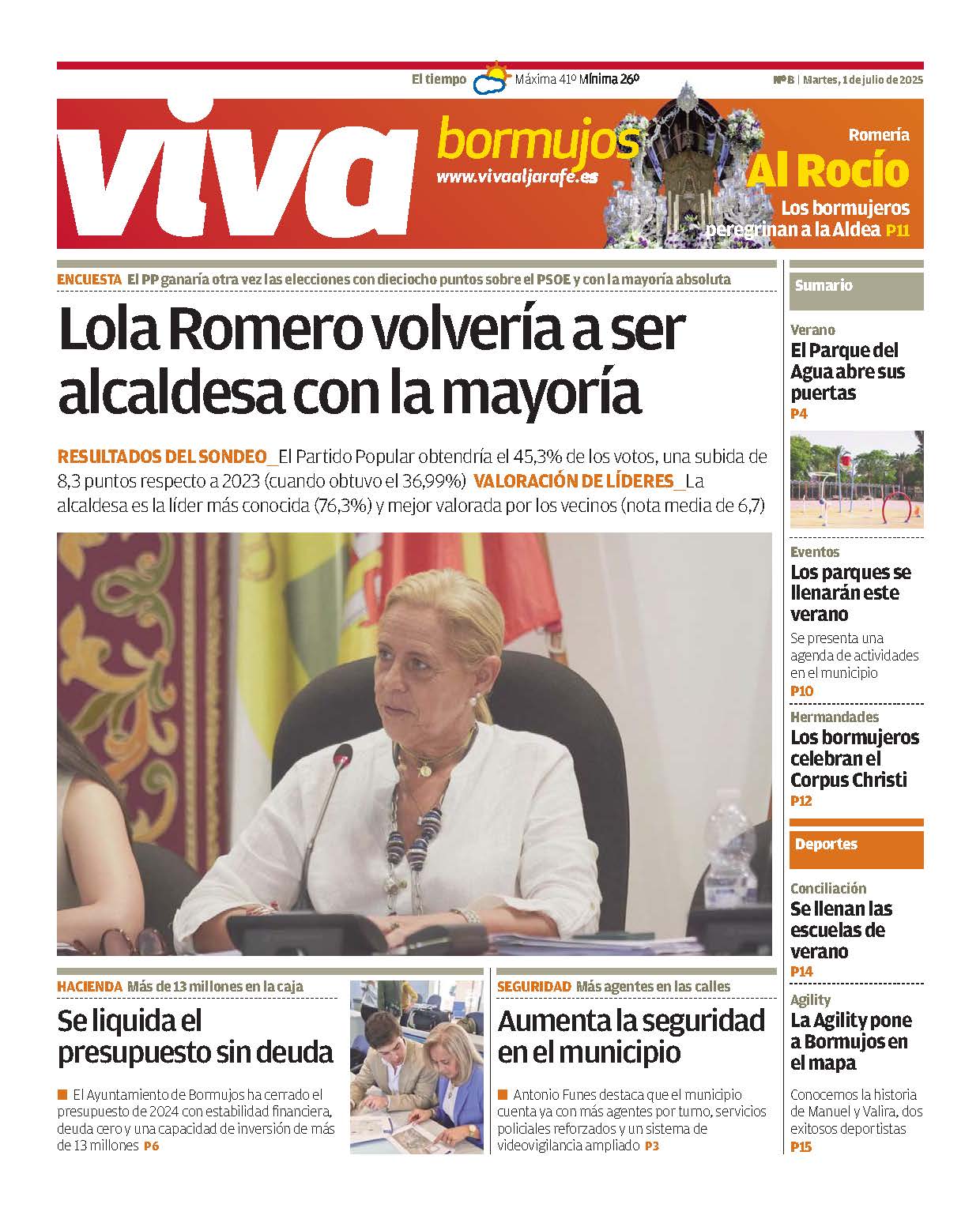 DISPONIBLE EL PERIÓDICO VIVA BORMUJOS DE JUNIO