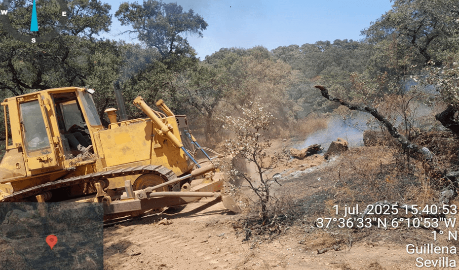 La Junta desactiva la fase de emergencia del Plan Infoca en el incendio de El Garrobo