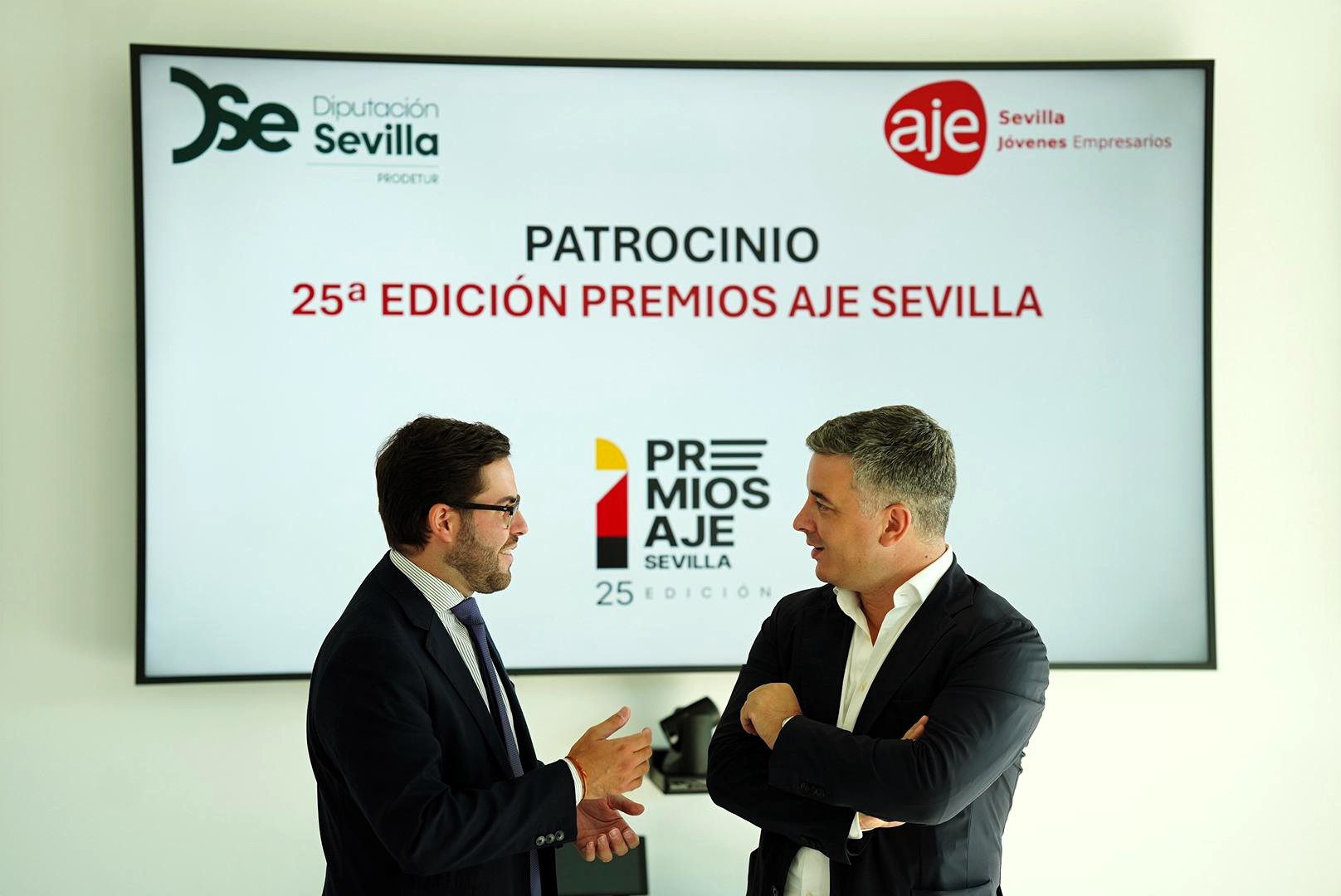 La Diputación se suma al 25º aniversario de los Premios AJE-Sevilla como único patrocinador institucional