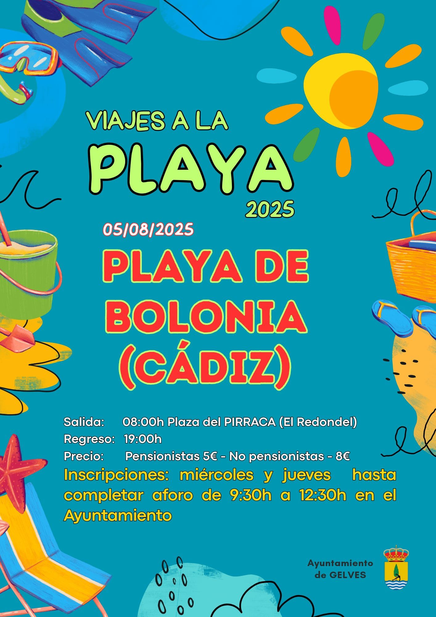 El primer viaje a la playa de agosto tendrá como destino Bolonia
