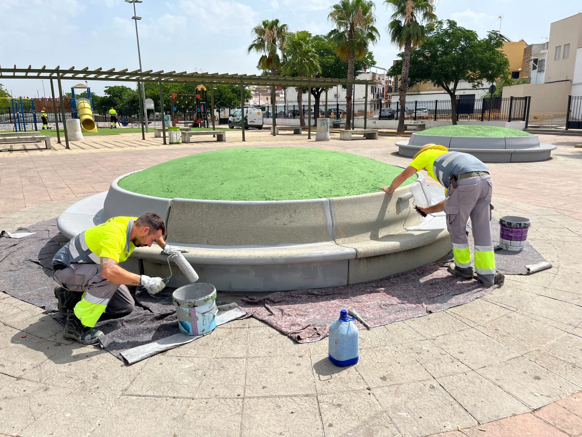 El Gobierno de Sanz rehabilita el Parque Canal de los Presos con la recuperación de la sombra y mejoras en el mobiliario urbano