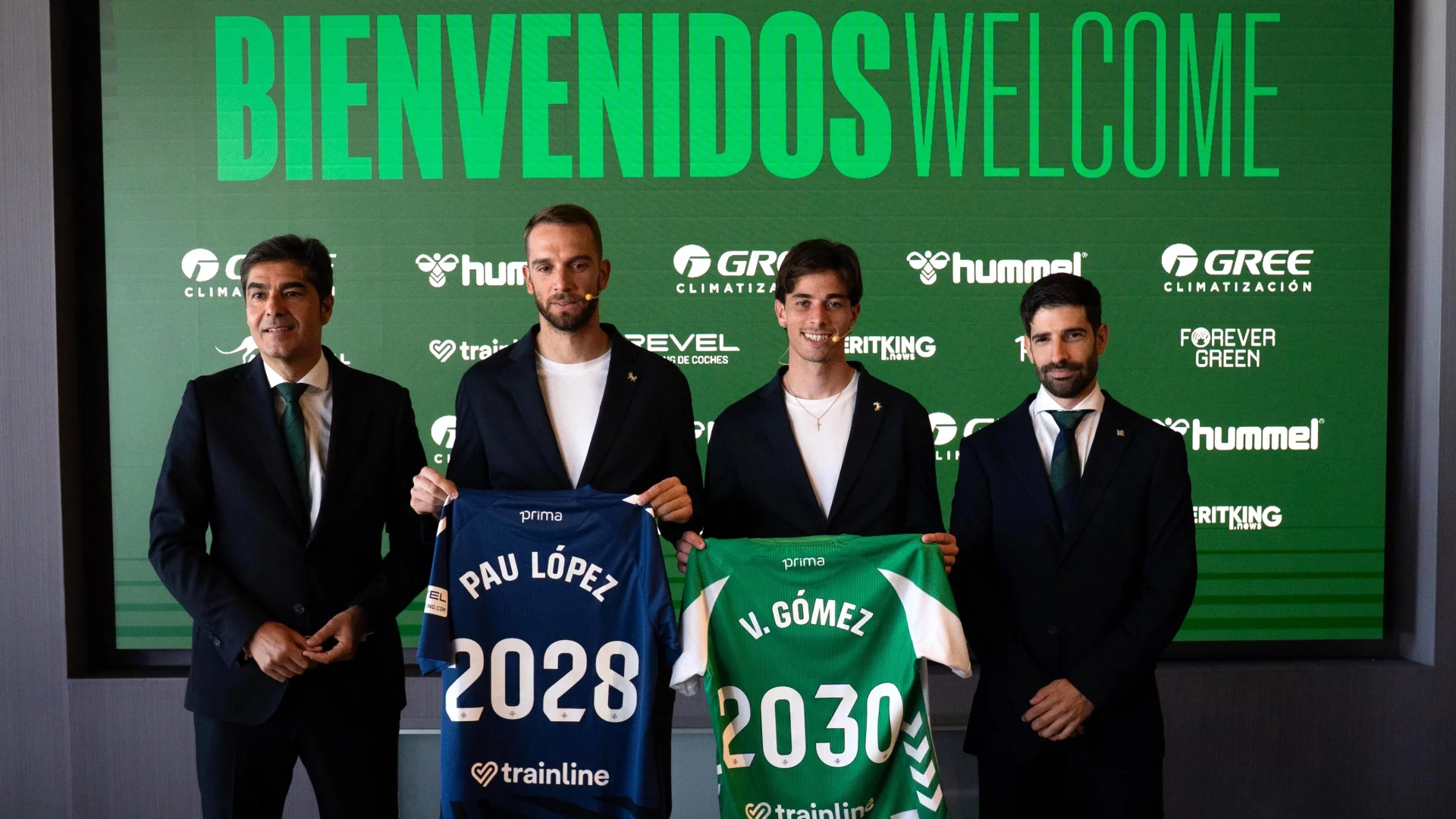 Pau López y Valentín Gómez, presentados como nuevos jugadores del Real Betis