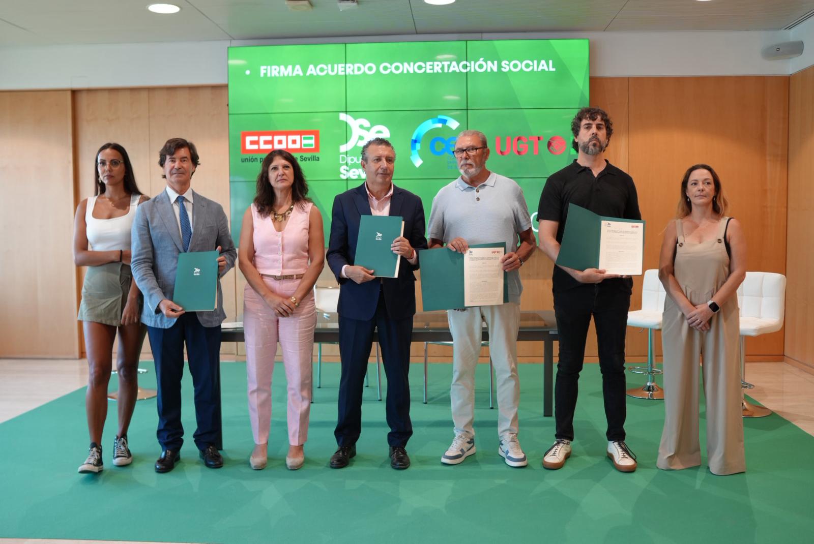 La Diputación apuesta por la concertación social para seguir impulsando el desarrollo y la creación de empleo