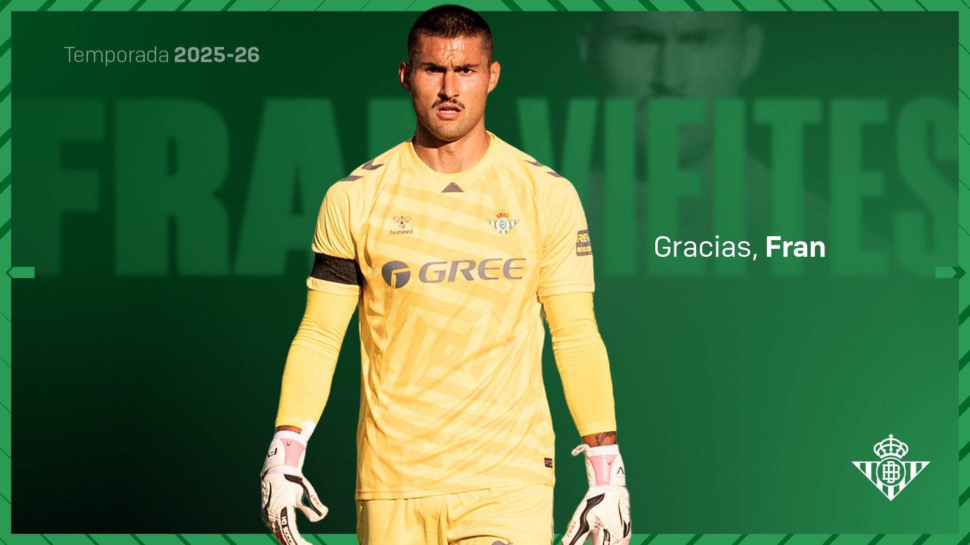 Fran Vieites deja de pertenecer al Real Betis Balompié