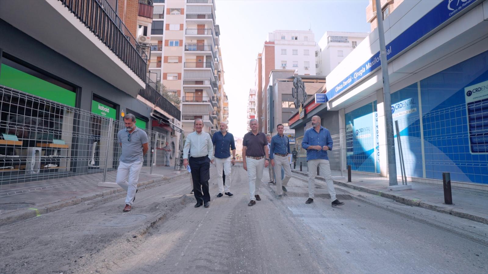 El alcalde Sanz visita el inicio de las obras en Pagés del Corro