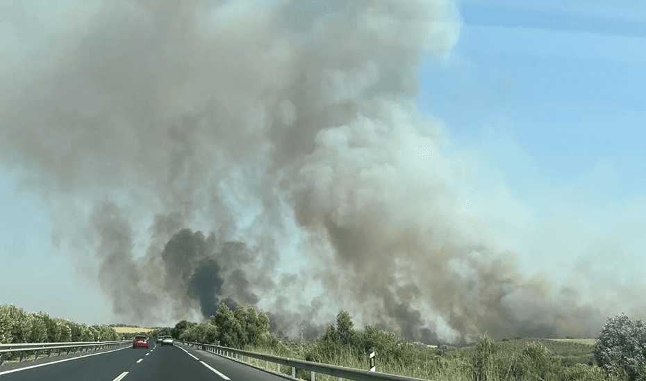 La Junta desactiva la fase de emergencia del Plan Infoca en Huelva por el incendio de Bonares ya estabilizado