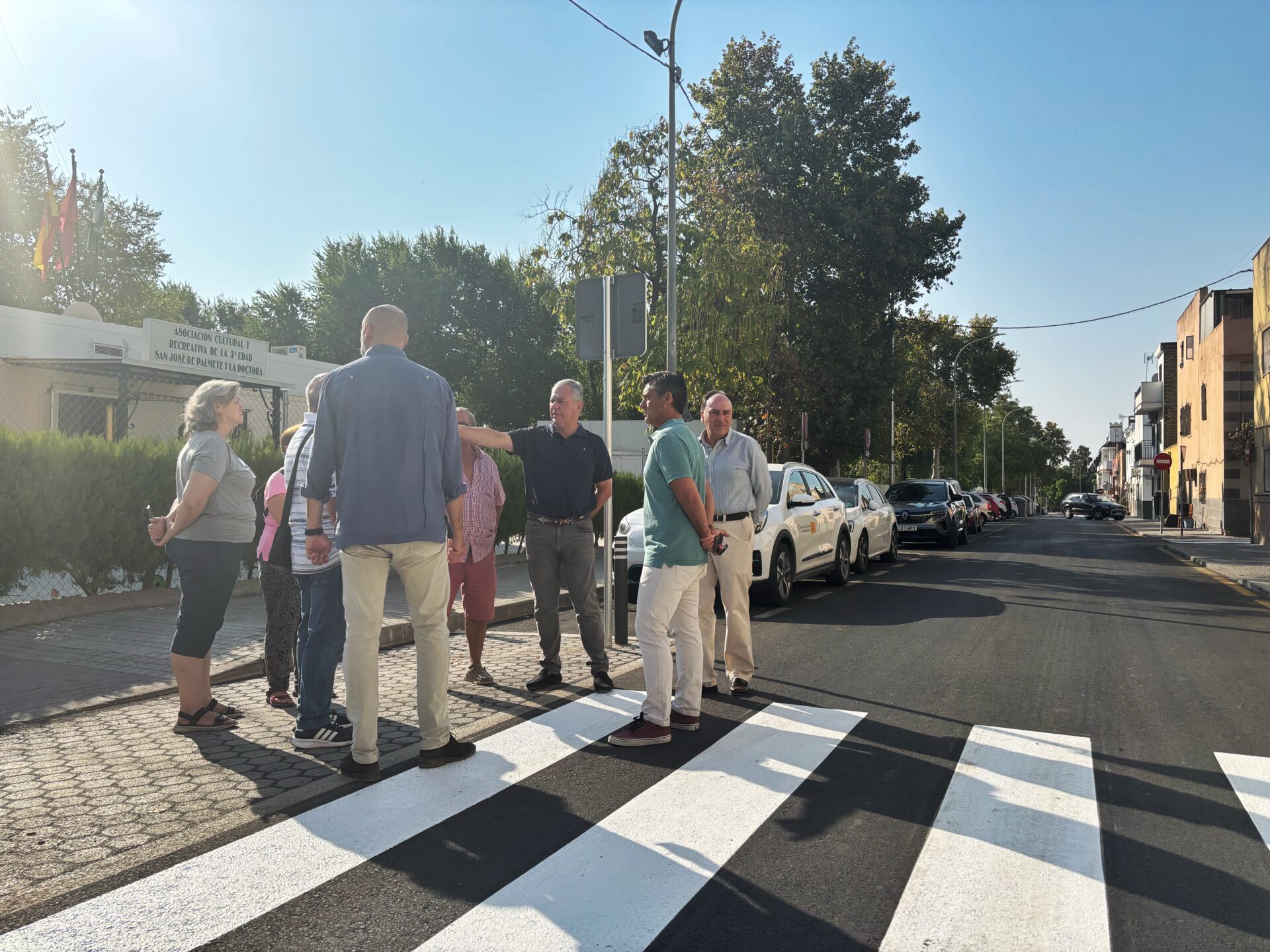 El Gobierno de Sanz avanza en la transformación de Palmete con la reurbanización completa de la calle Honestidad, vía perimetral del barrio