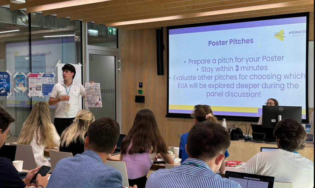 Un estudiante de la US representa a Ulysseus en el European Universities Student Ambassador Forum 2025
