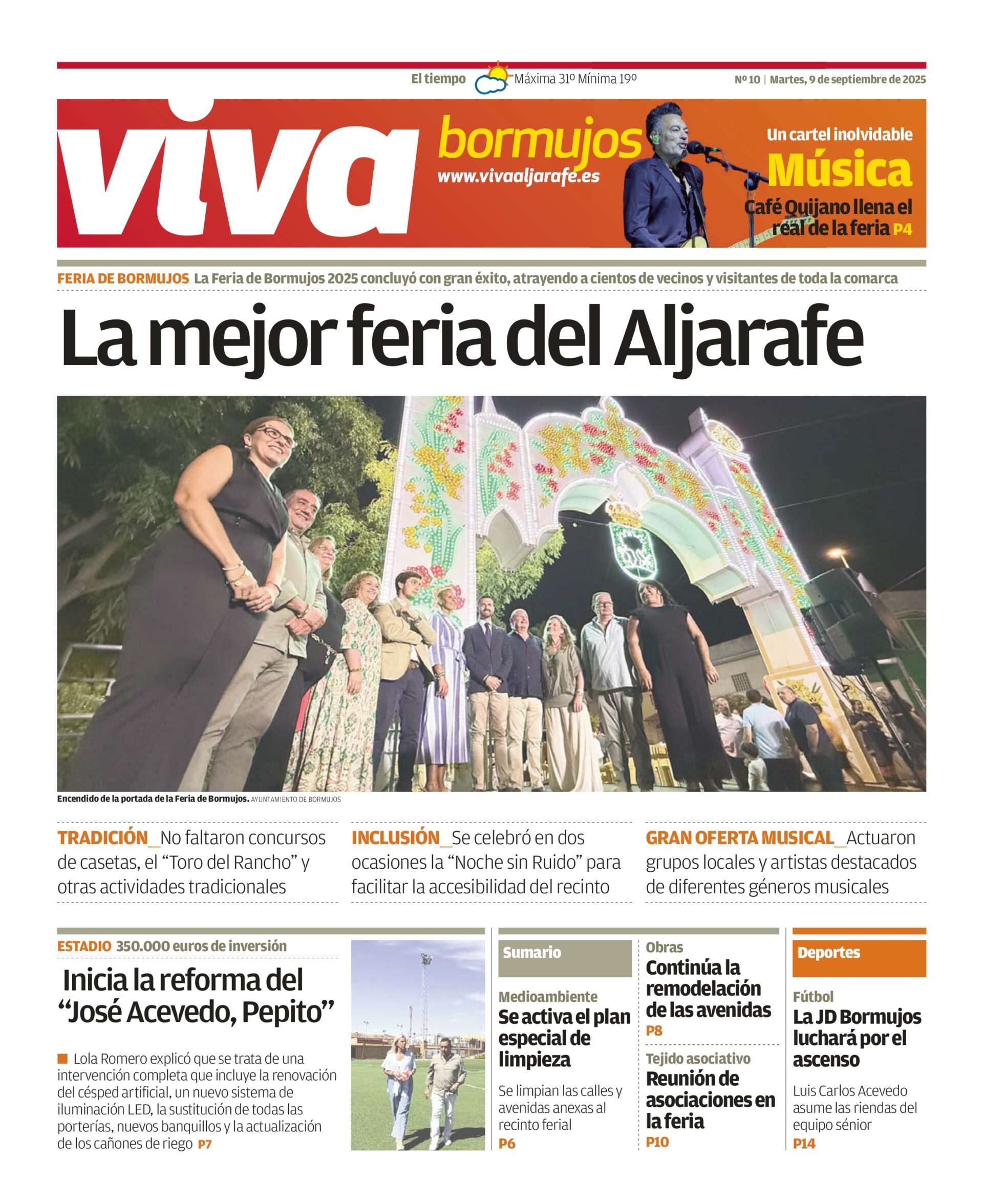 YA ESTÁ DISPONIBLE EL VIVA BORMUJOS DE AGOSTO