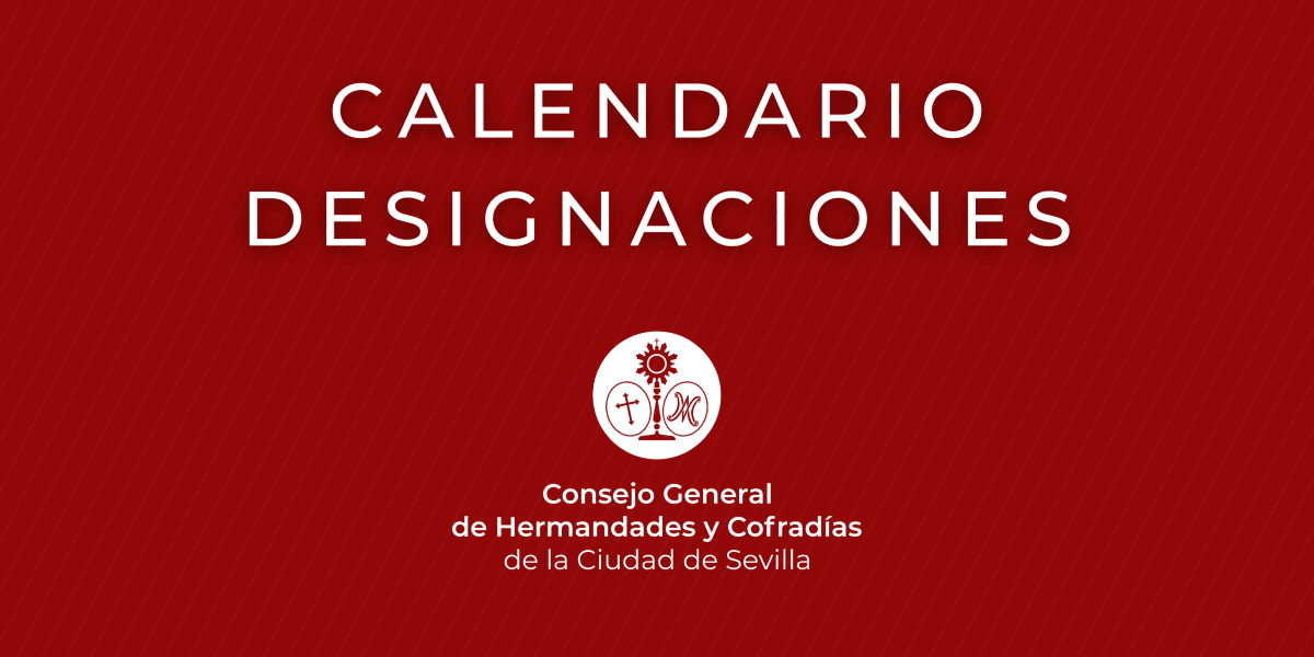 CALENDARIO DE DESIGNACIONES PARA EL PRÓXIMO AÑO 2026