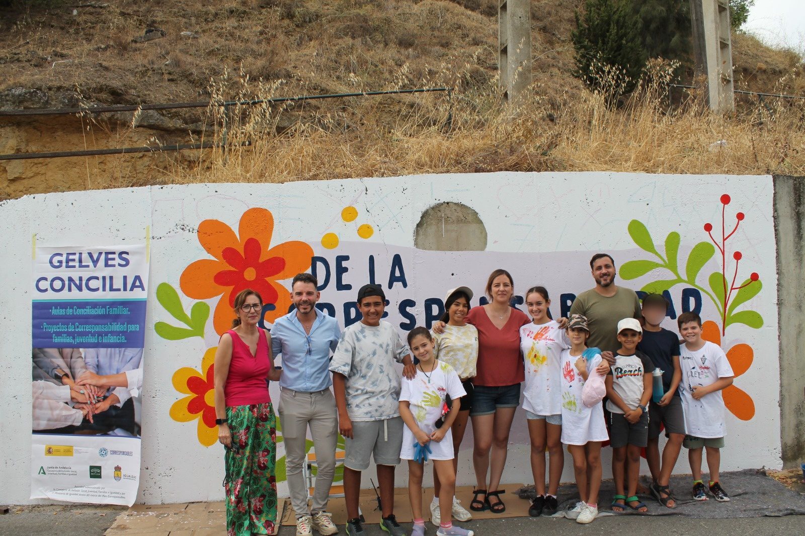 Finaliza el taller de arte mural y graffiti del proyecto “Gelves concilia”