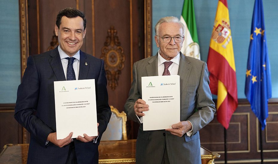 Junta y Fundación ‘la Caixa’ renuevan su acuerdo: 68 millones a obra social en Andalucía durante 2025