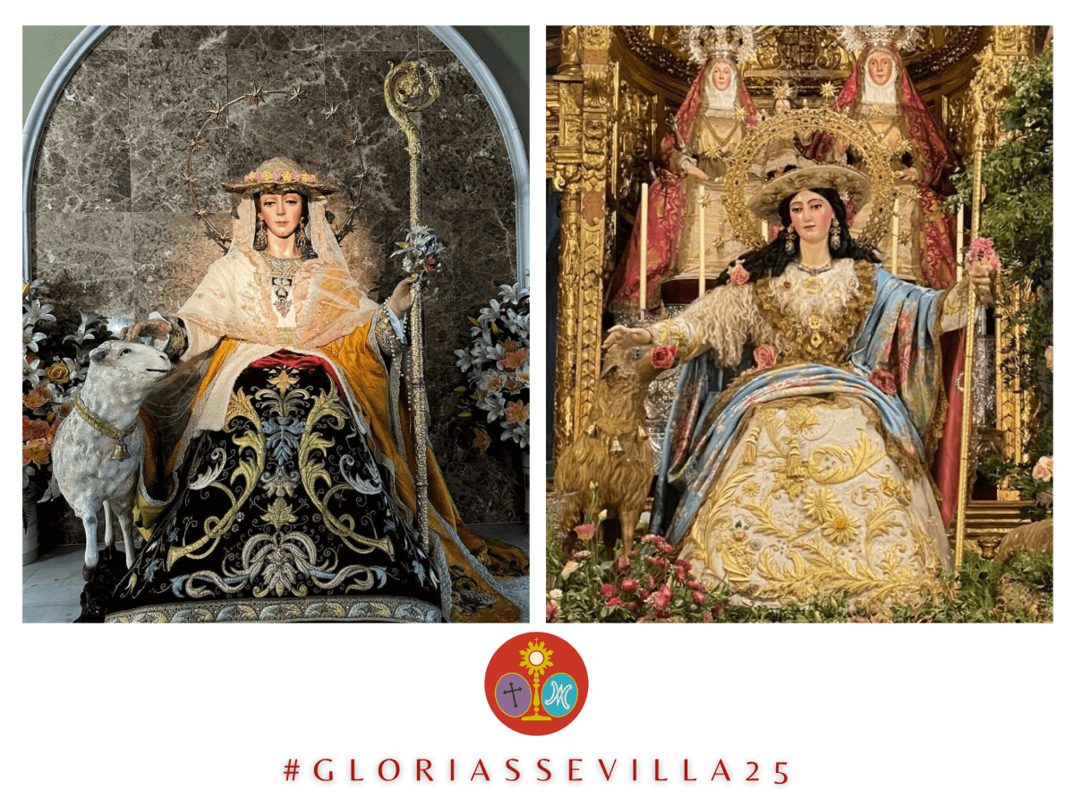LA DIVINA PASTORA PROCESIONA ESTE SÁBADO EN PADRE PÍO Y TRIANA