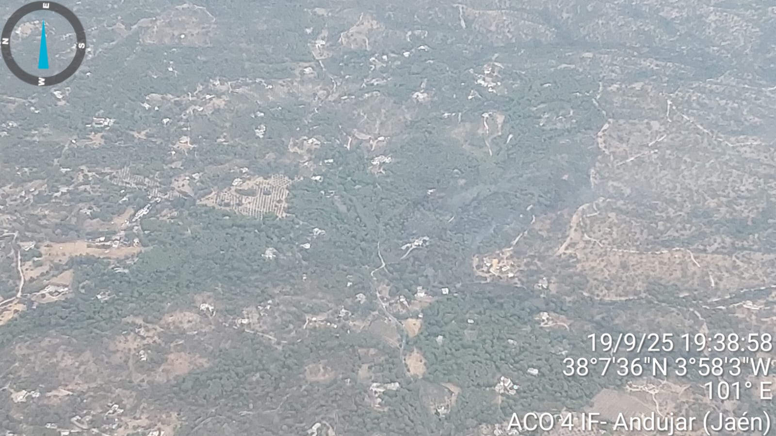 La Junta desactiva la fase de emergencia del Plan Infoca en Jaén al quedar estabilizado el incendio de Andújar