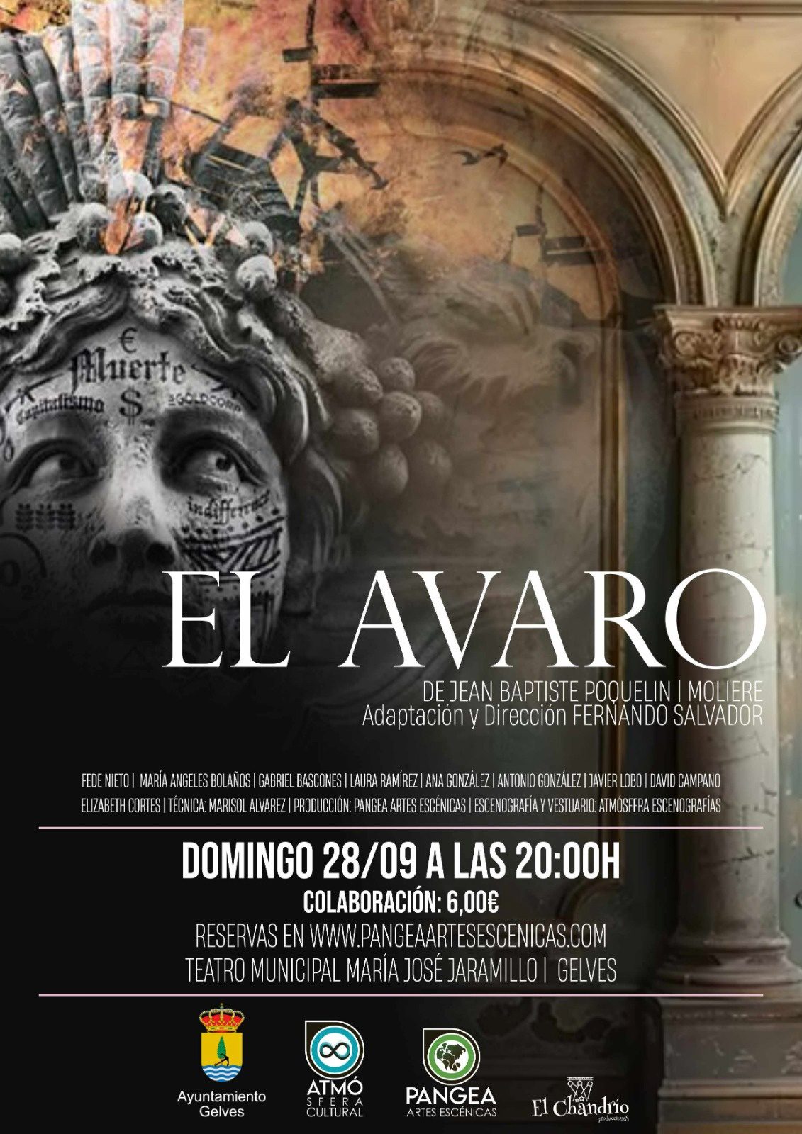 “El Avaro” segunda representación de la temporada 2025-26 en el Teatro Municipal “María José Jaramillo