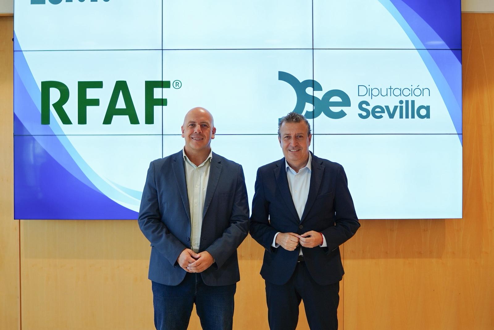 La Diputación de Sevilla recibe a la nueva directiva de la RFAF en un encuentro donde exploran nuevas vías de colaboración conjunta