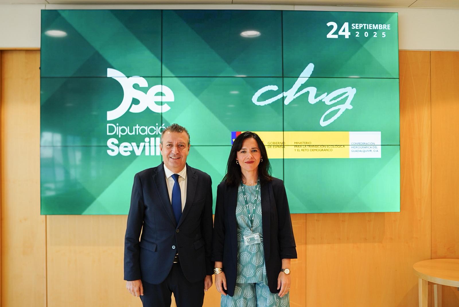 Javier Fernández recibe a Gloria Martín, nueva presidenta de la Confederación Hidrográfica del Guadalquivir