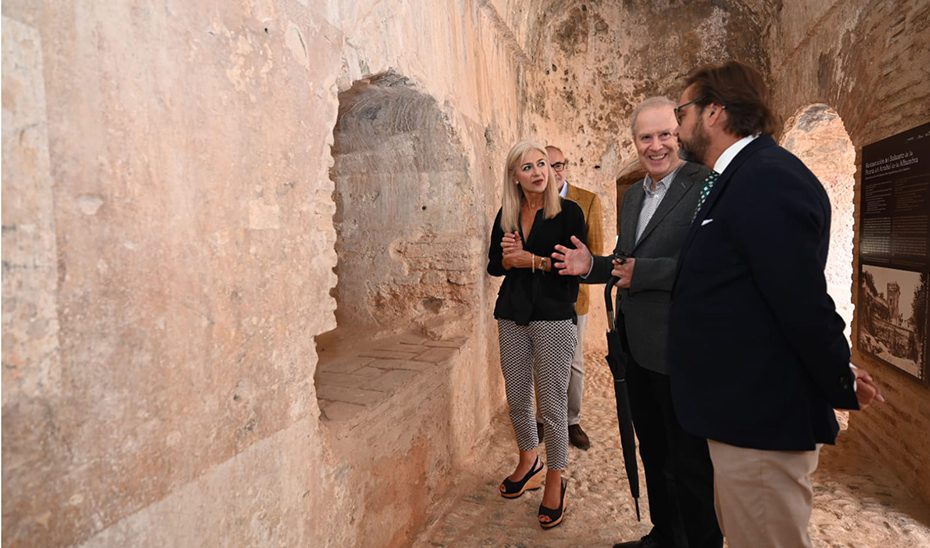 La restauración del Baluarte de la Puerta del Arrabal de la Alhambra saca a la luz un puente nazarí