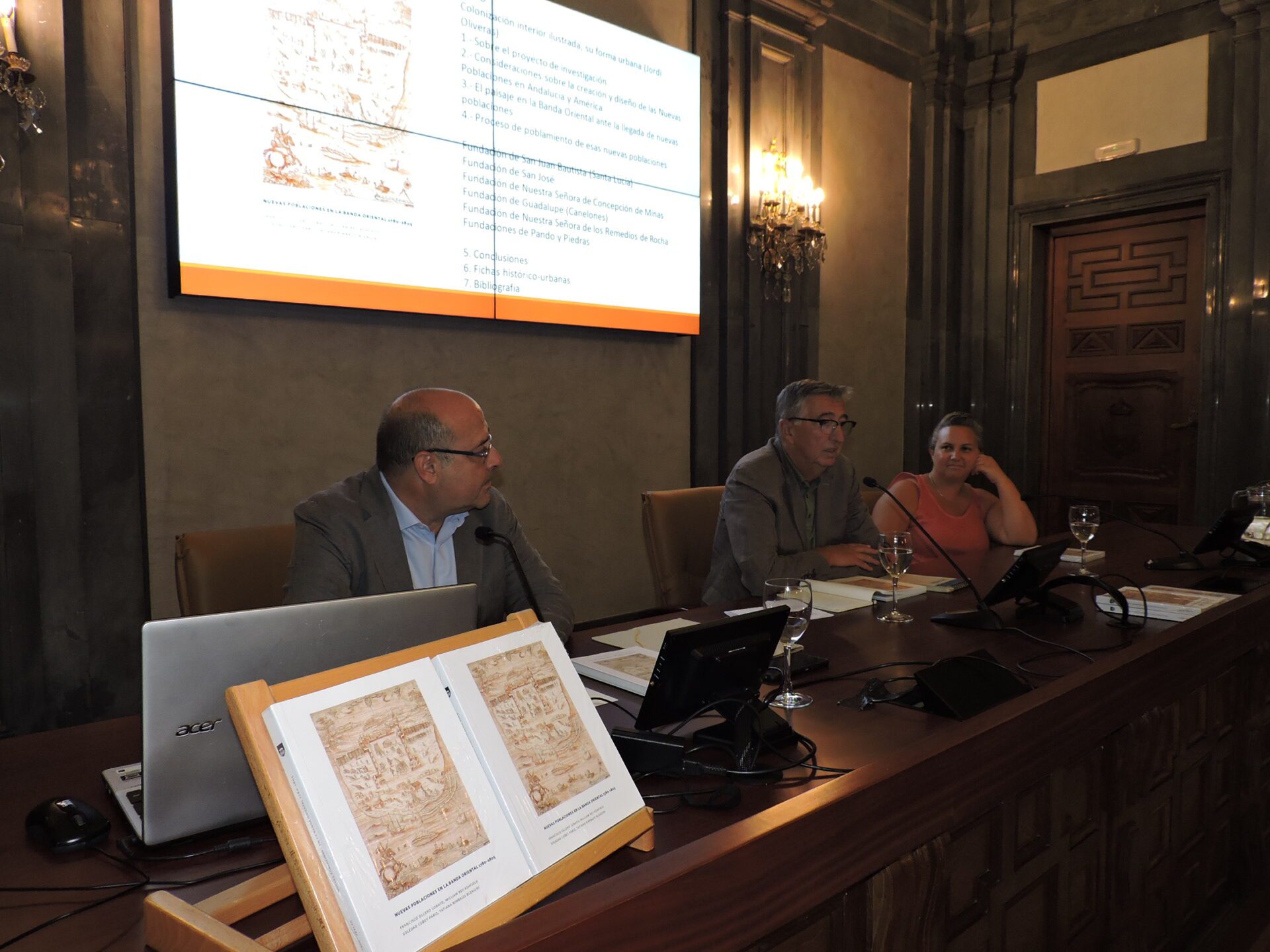 La Casa de la Provincia de la Diputación acoge la presentación del libro ‘Nuevas poblaciones en la Banda Oriental 1780-1805’