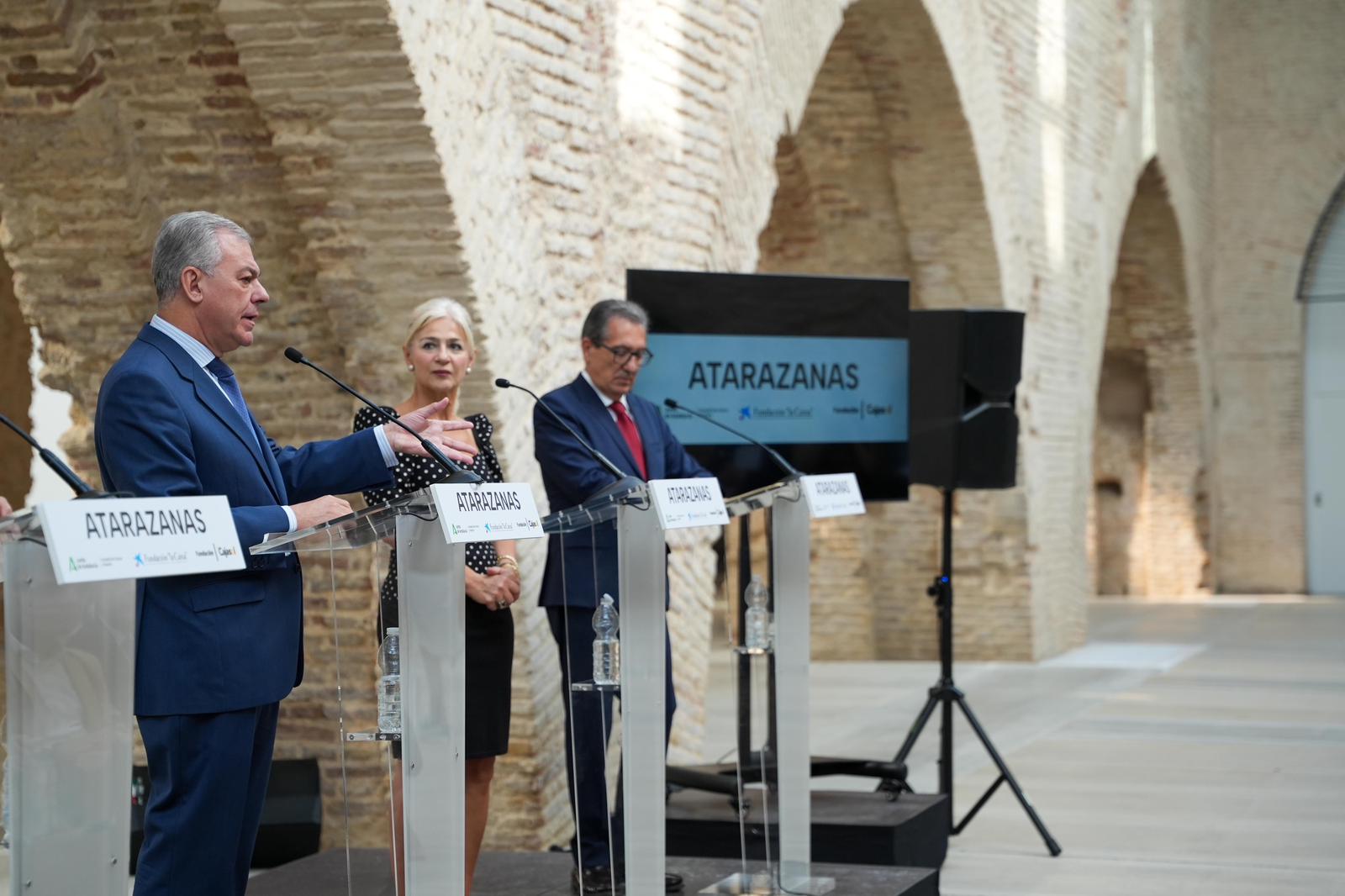 Sanz, en la inauguración de las Reales Atarazanas, “un espacio llamado a convertirse en el corazón cultural de la ciudad de Sevilla”