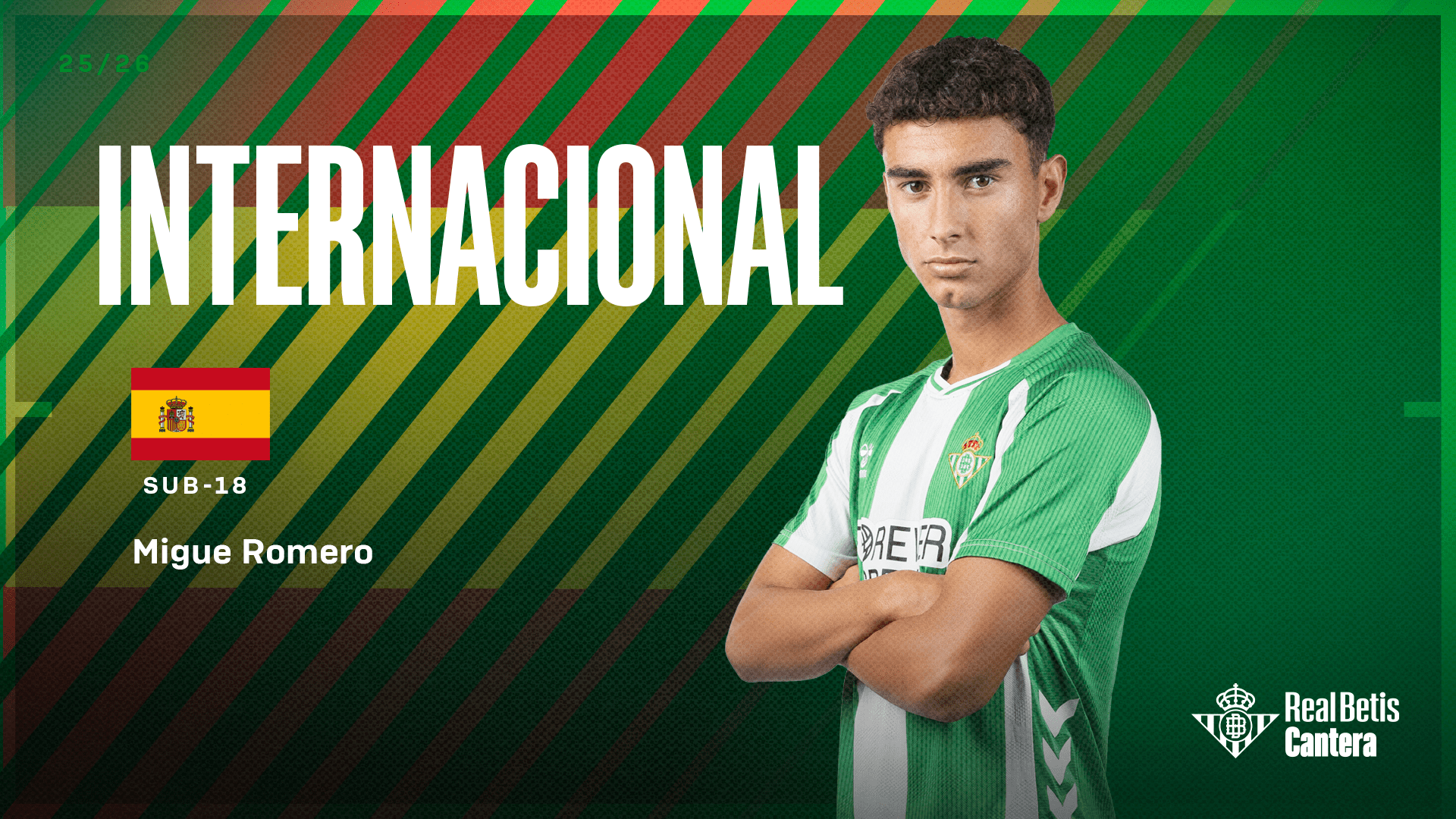 Migue Romero, convocado por la Selección Española sub-18