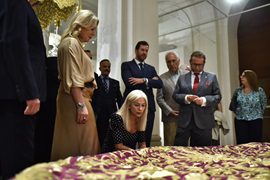 El Museo de Málaga expone una treintena de piezas de arte sacro vinculadas a la Cofradía del Cautivo Del Pozo destaca en la inauguración de esta muestra temporal “la