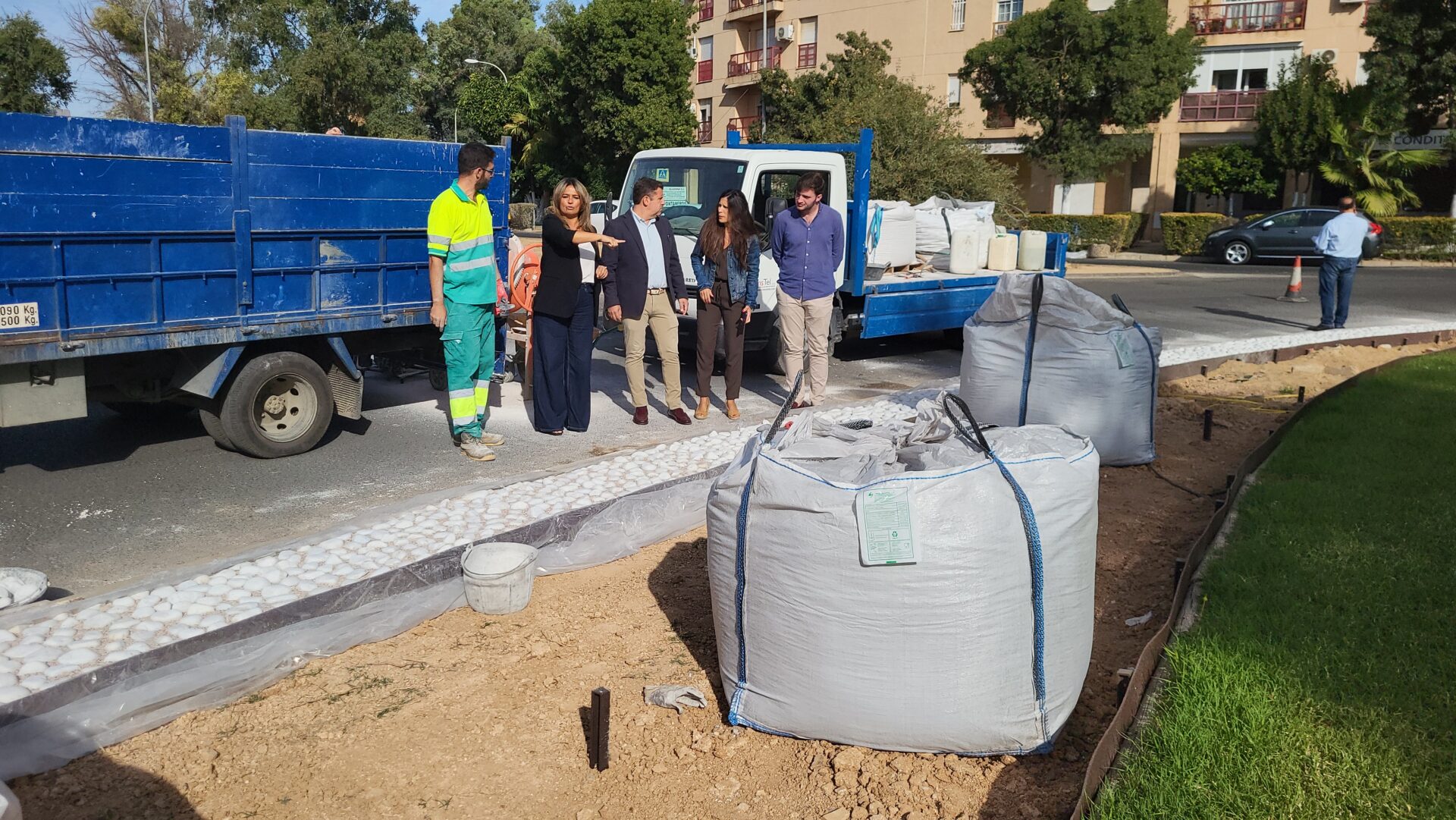 El Ayuntamiento impulsa las obras de restauración y mejoras de la Glorieta Brigadas Internacionales