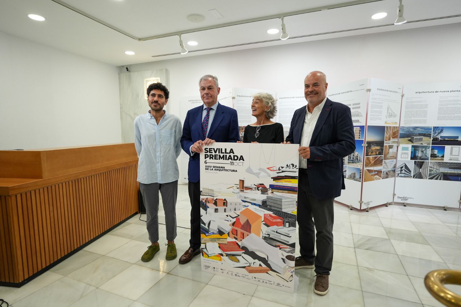 El alcalde de Sanz destaca el papel fundamental de los arquitectos sevillanos en los desarrollos urbanísticos de la ciudad durante la inauguración de la ‘XXIV Semana de la Arquitectura de Sevilla’
