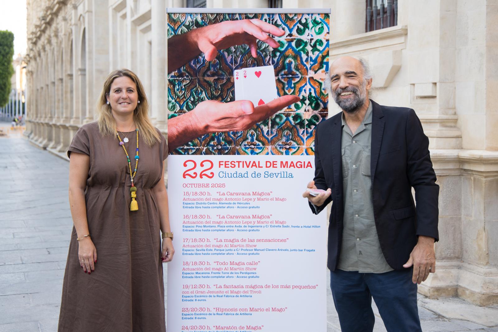 Sevilla levanta el telón del XXII Festival de Magia con espectáculos en calles, plazas y escenarios históricos de la ciudad