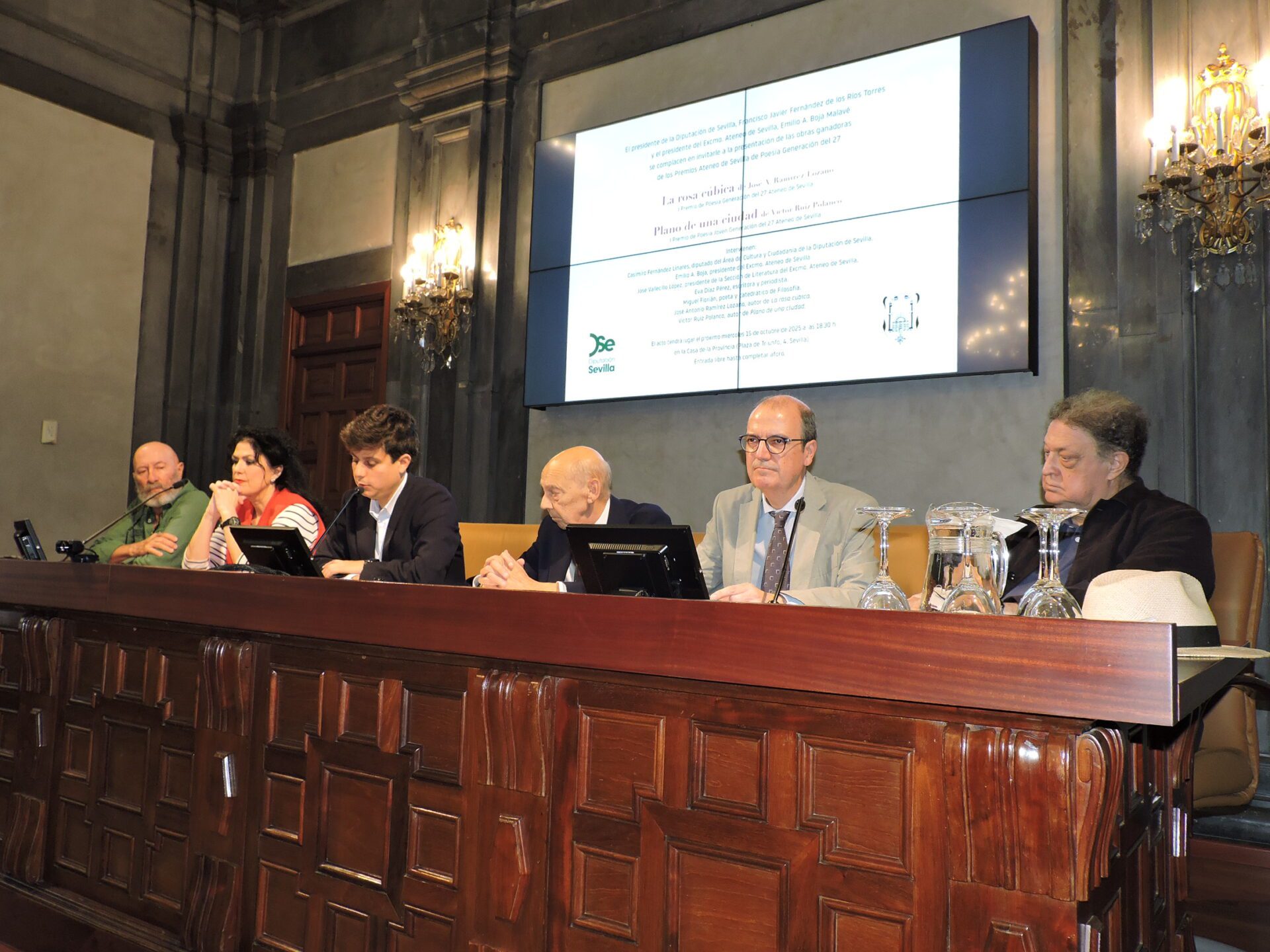 Diputación y Ateneo de Sevilla presentan las obras ganadoras del ‘I Premio de Poesía Generación del 27’