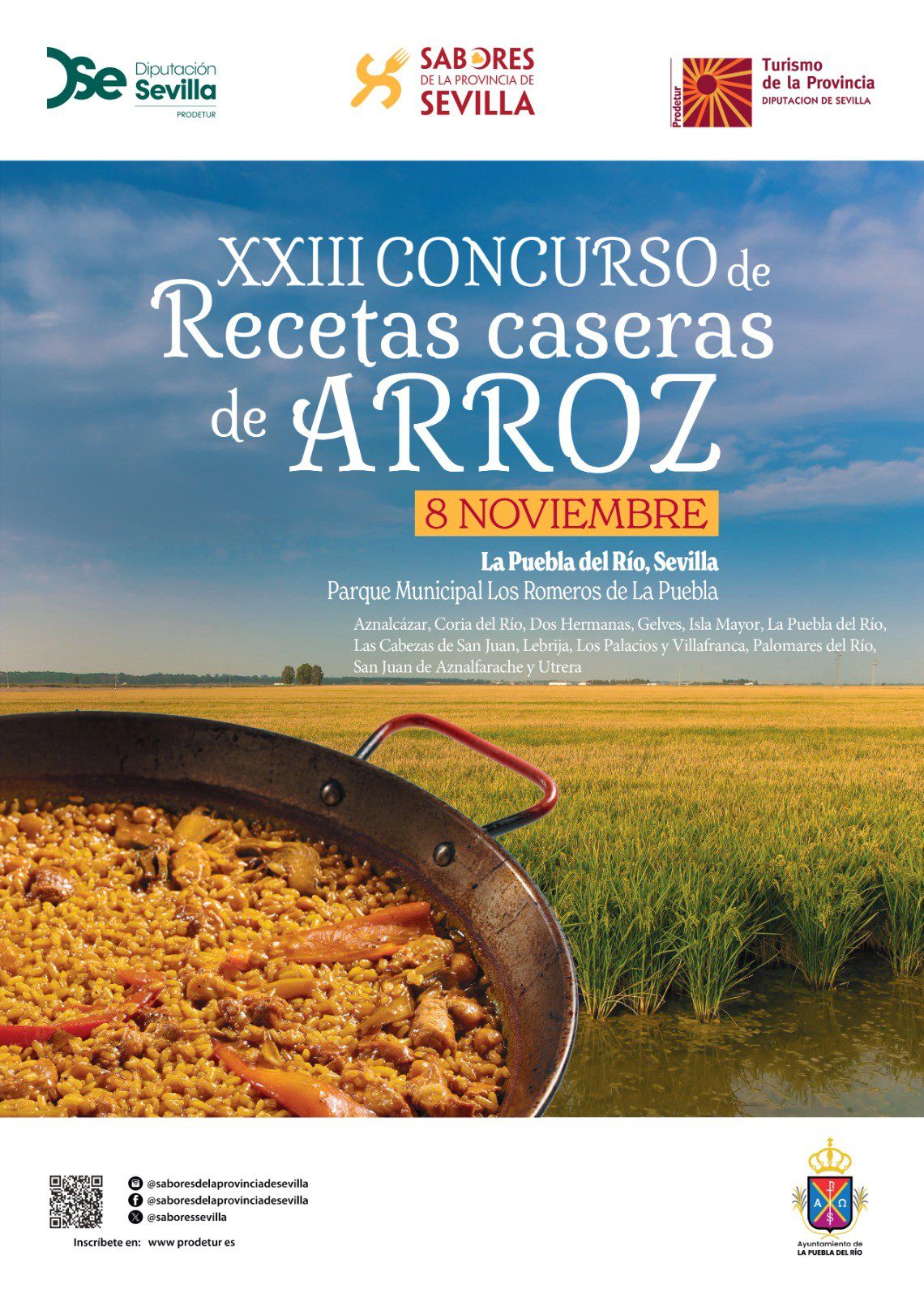 La Puebla del Río acogerá la XXIII edición del tradicional concurso de recetas caseras de arroz que organiza la Diputación