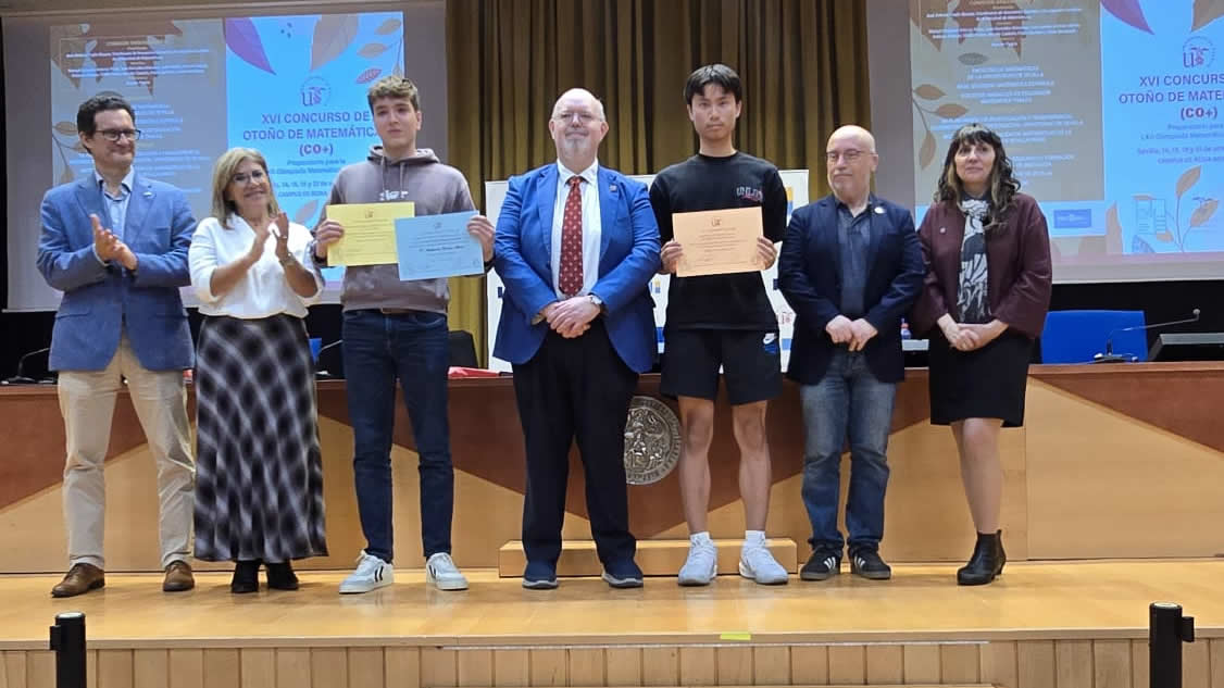Alejandro Barroso y Javier Xu ganan el XVI Concurso de Otoño de Matemáticas