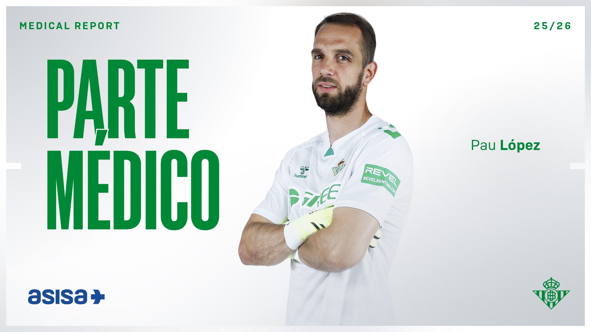 Pau López sufre una rotura del tendón del músculo plantar delgado de su pierna derecha