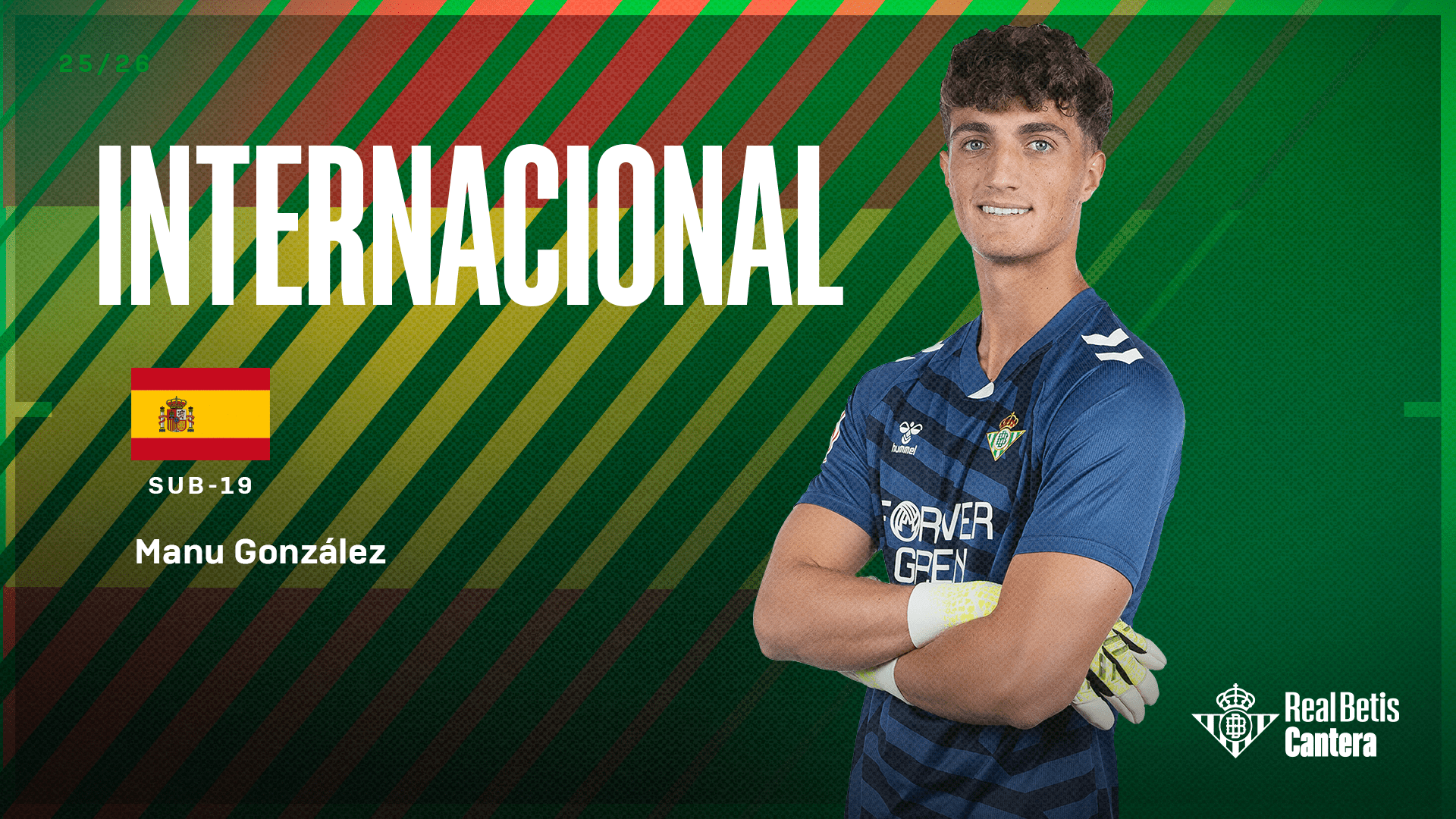 Manu González, convocado por la Selección Española sub-19