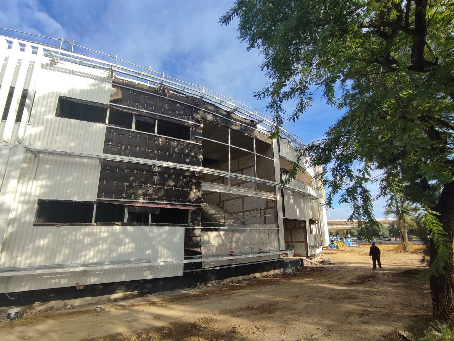 Las obras del aulario del CATEPS avanzan con normalidad y entran en su recta final