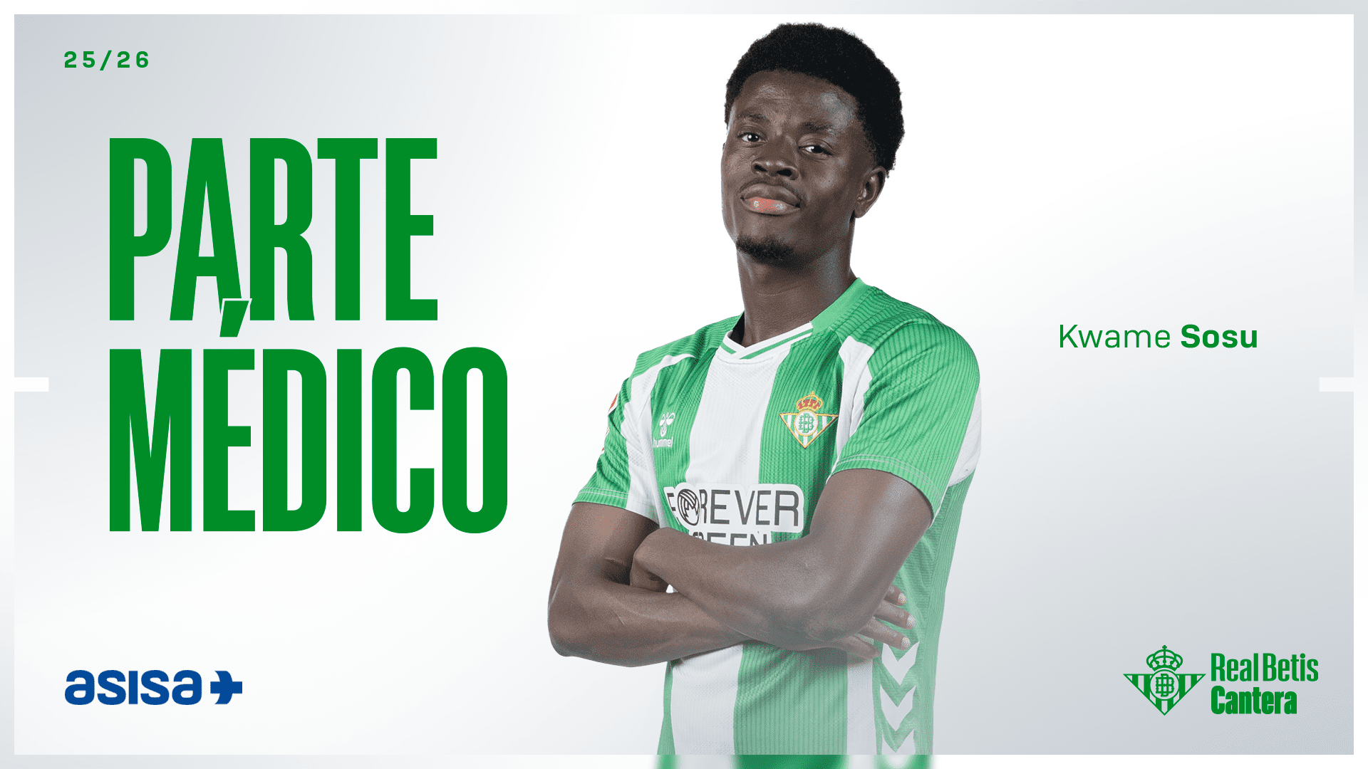 Parte médico de Kwame Sosu