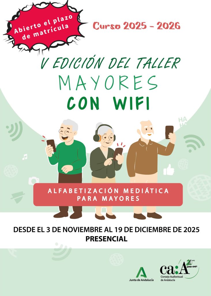 Comienza el 5º taller “Mayores con WiFi” en las diez universidades públicas andaluzas