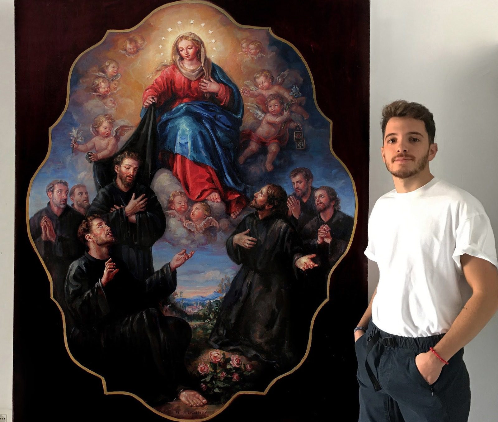 Manuel  Lamprea y Rubén Terriza, pregonero y cartelista de la Semana Santa en Triana 2026