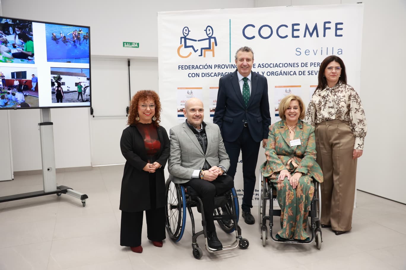 El presidente de la Diputación celebra con COCEMFE Sevilla su 40º Aniversario destacando el valor de la inclusión y la colaboración social