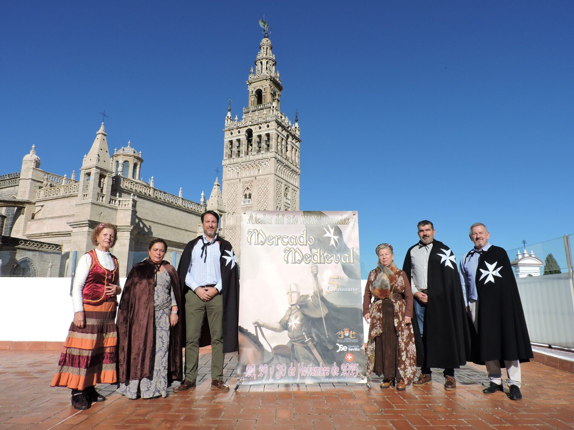 Alcolea del Río presenta en la Casa de la Provincia de la Diputación sus XIX Jornadas y Mercado Medieval ‘5º Centenario’, que tendrá lugar los días 28, 29 y 30 de noviembre