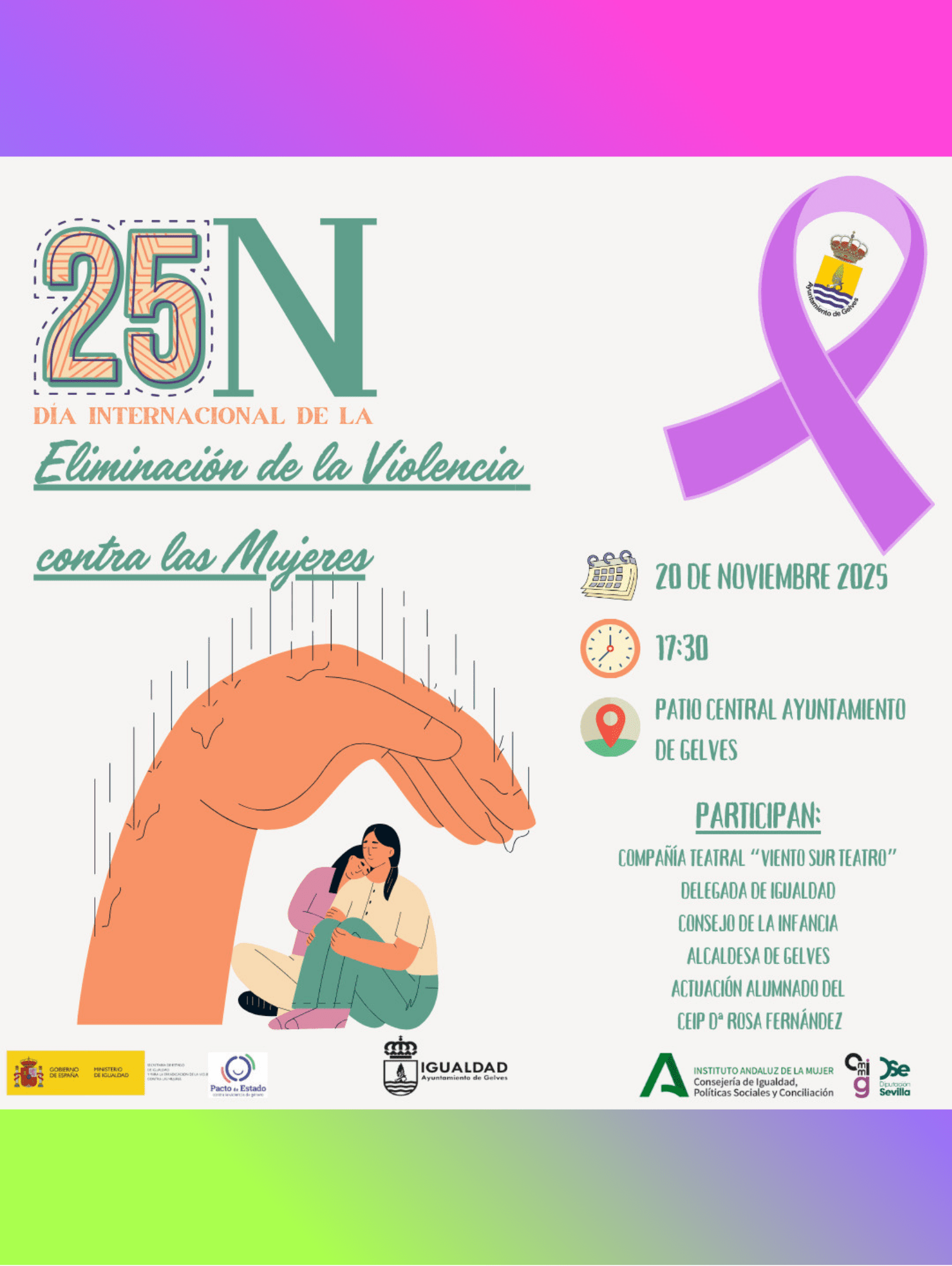 Gelves conmemora el 25N con un acto institucional este 20 de noviembre