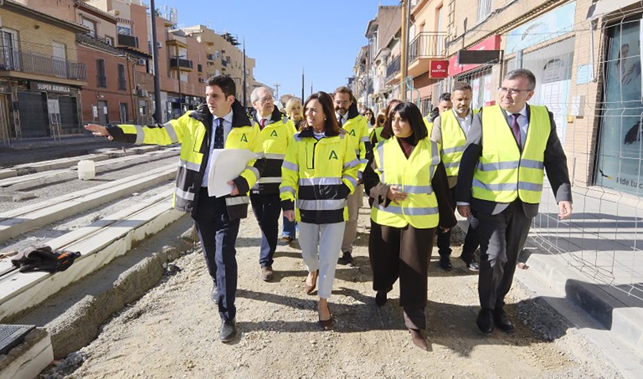 Las obras de la prolongación Sur del Metro de Granada ya han superado el 80% de ejecución